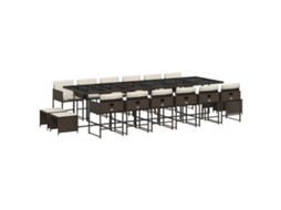 Garden Dining Set, Garden Dining Sets Vidaxl Marrom Rattan / Vime (n/a)