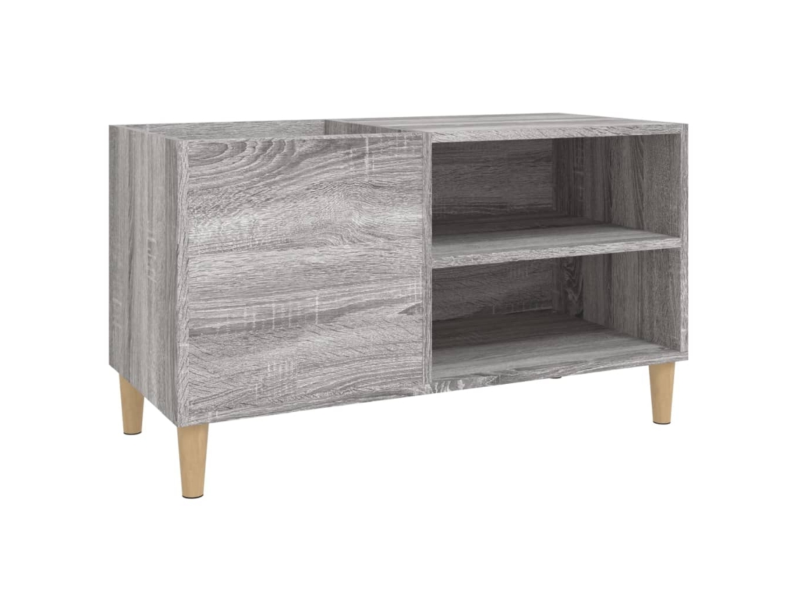 Record Cabinet, Record Cabinets Vidaxl Cinzeto Madeira Processada (84.5 X 38 X 48 Cm)