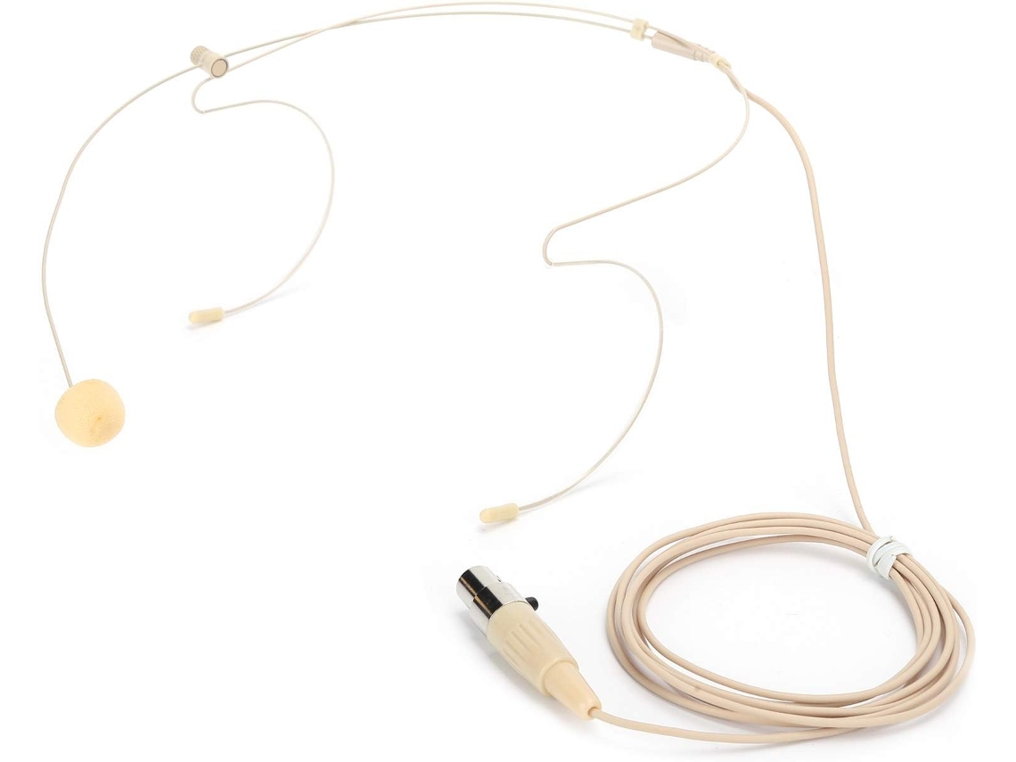 Microfone Condensador Bege Com Conector De 3 Pinos Para