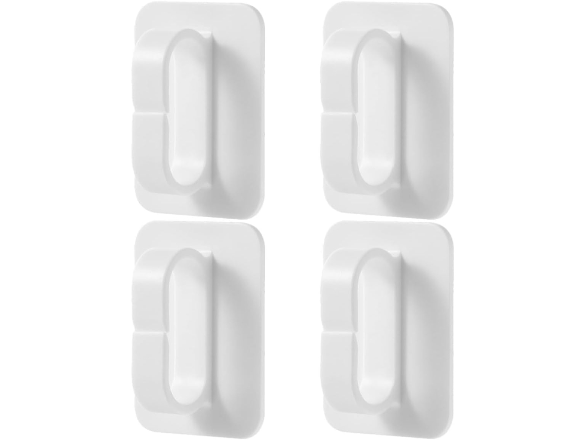 Conjunto De 4 Ganchos Adesivos Brancos Para Toalha, Sem Necessidade De Furar, Multiuso, Para Chaves, Para Banheiro E