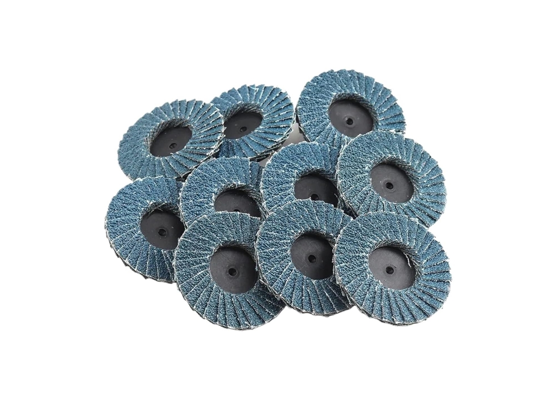 Conjunto De 10 20 Discos Lixa Planos 50mm 2 Polegadas Com Suporte Para Esmerilhadeira Angular Grão 40e 1 Disco