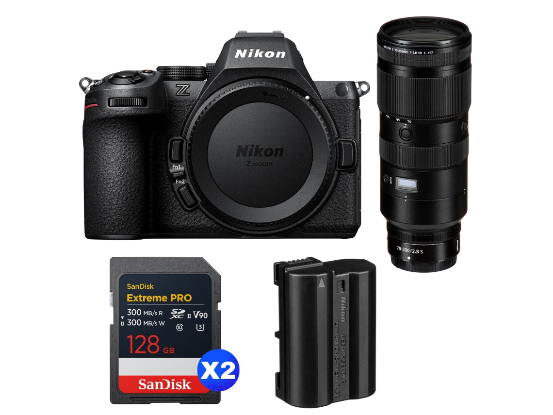 Z5 Ii + 70 200mm F/2.8 Vr S + 2 Sandisk 128gb Extreme Pro Uhs ii Sdxc + Nikon En el15c + Ebook “20 Dicas para Fotos Que Impressionam” NIKON