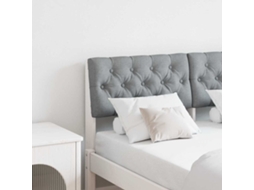 Vidaxl Cabeceira Estofada Cinzento-claro 120 Cm