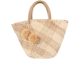 Bolsa De Praia Redonda E Criativa Em Tecido Trançado, Prática E Casual Para Viagens.