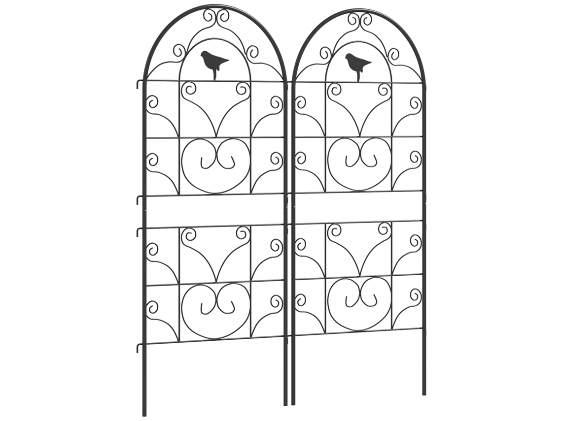 Suporte para Lenha com 2 Alças BTFORUS, até 30kg, estrutura de aço, 37x30x90cm, preto