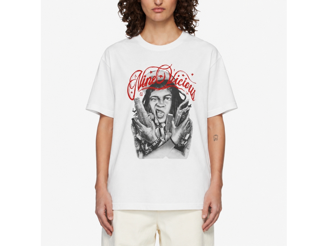 Nine Vicious Nv For Nothing Album Merch T-shirt Tour Tees Size:m
