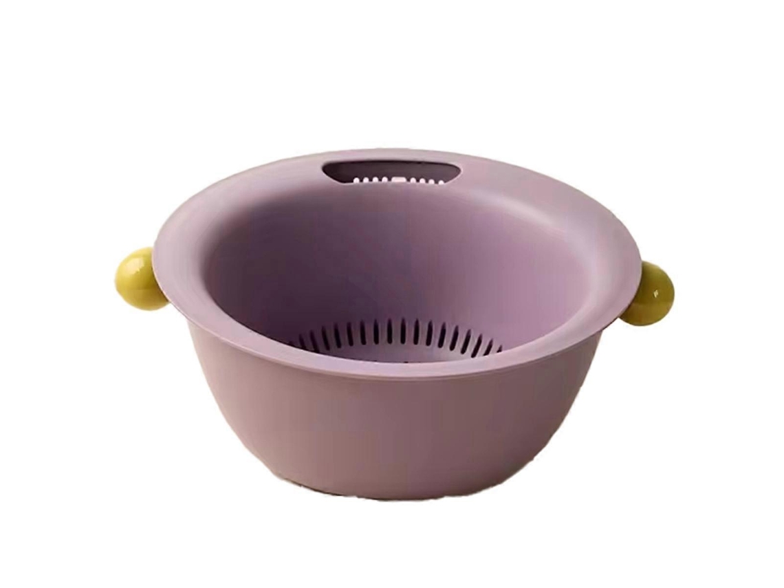 Cesto Multifuncional De Dupla Camada Para Lavar Frutas E Verduras.