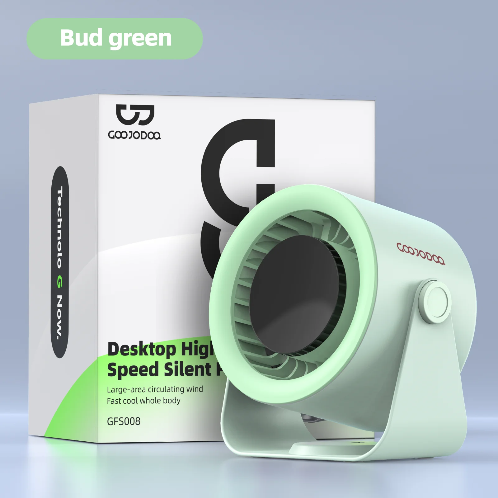 Mini Ventilador MDUG com 3 Velocidades e Bateria 1800mah (rosa)