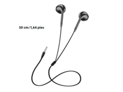 Fones De Ouvido Sem Fio Curtos De 50 Cm, Sem Microfone, Estilo Intra-auricular.