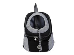 Mochila AQUAFORGE para Cães e Gatos, Tela, Frontal, Preto
