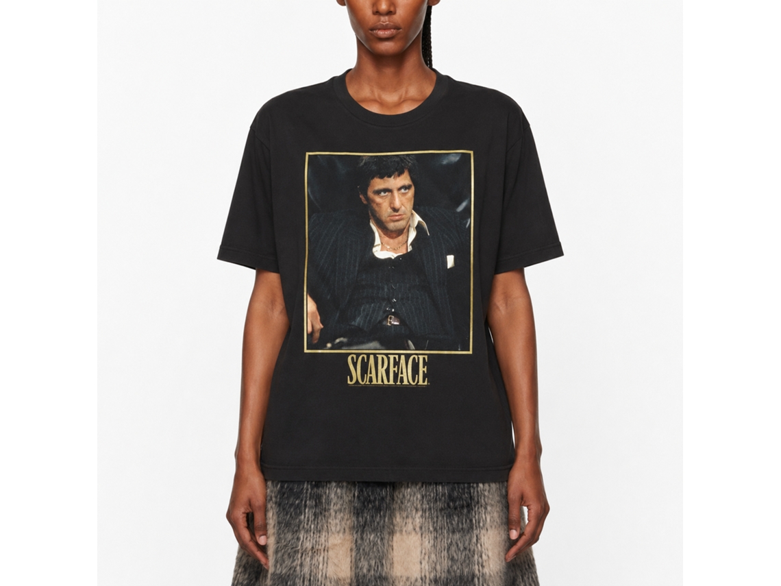 Rockinstone Scarface Movie Bad Guy Black Adult Shirt Size:m
