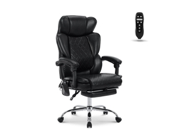 Smartue Cadeira De Escritório Ergonómica De Massagem Com 6 Pontos E Aquecimento Lombar De 3 Niveles, Inclinação Ajustável