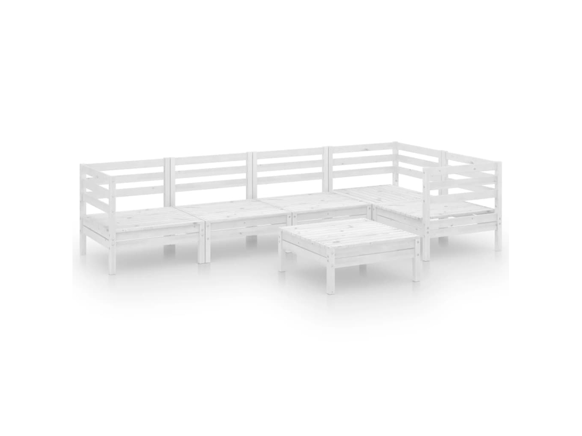 Garden Lounge Set, Garden Lounge Sets Vidaxl Branco Madeira De Pinho (n/a)
