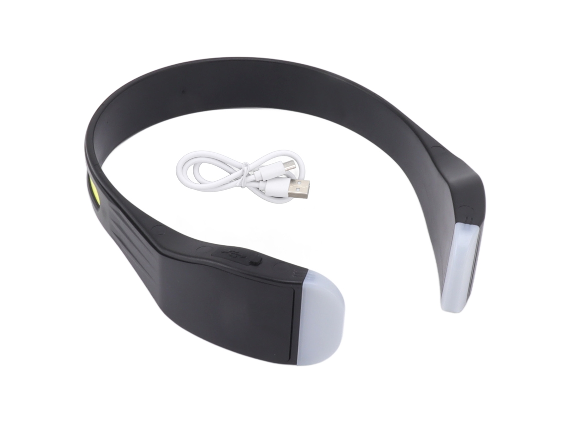 Lanterna de Cabeça Cob Recarregável Led 2000lm 4 Modos Usb para Camping, Corrida, Emergência | S/MARCA