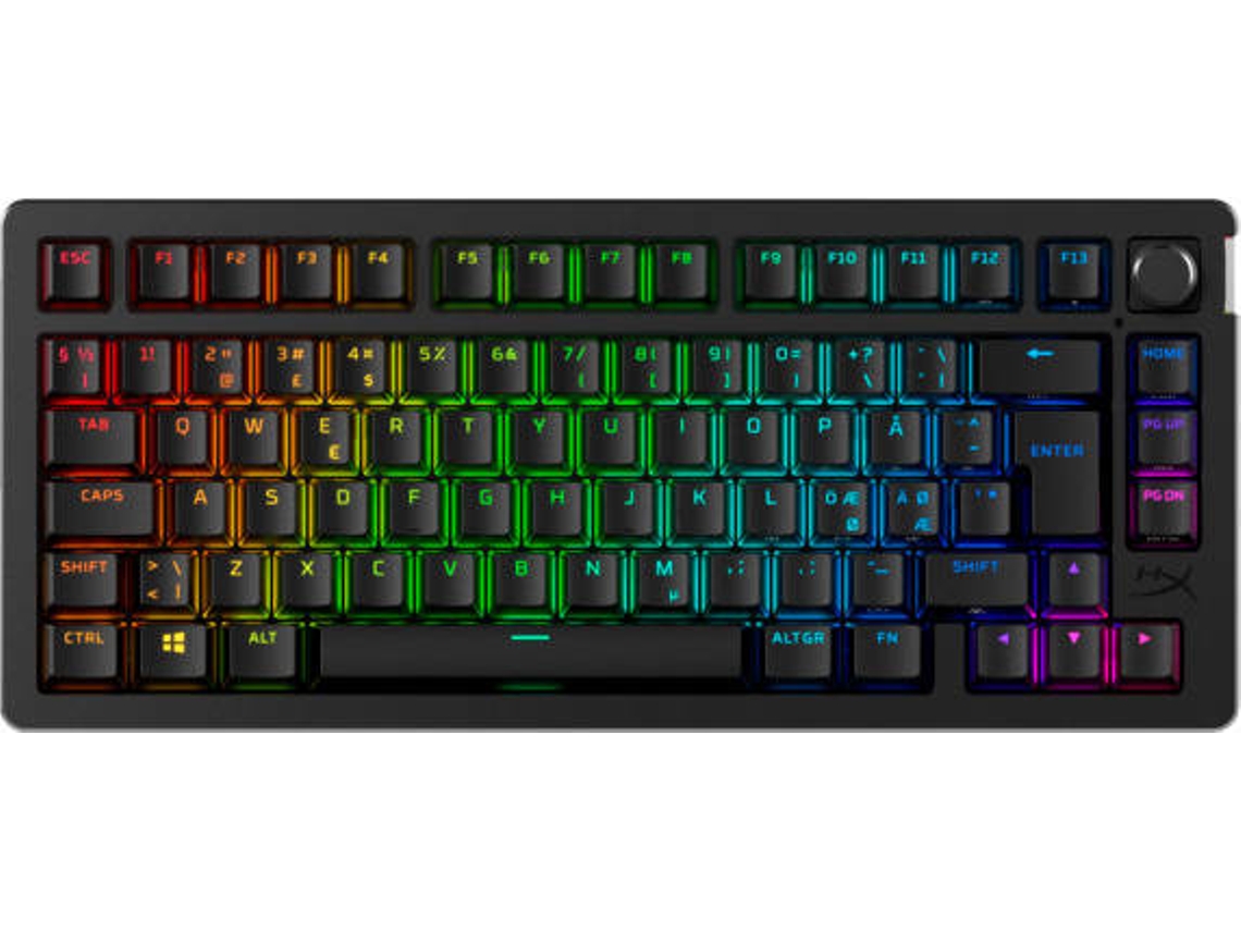 Teclado Gaming HYPERX Alloy Rise 75 Wireless (Preto)
