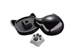 Lurelia Keycaps Pé Gato Fofas Atualizadas Duráveis Texture Abs Perfil Oem Para Teclado Mecânico