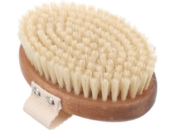 Escova De Banho Oval Healeved Em Madeira Acácia Com Cerdas Naturais Javali, Escova Esfoliante Corporal Para Limpeza