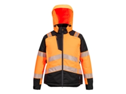Pw3 Hi Vis Casaco De Inverno Para Mulher / Laranja Preto / M Portwest