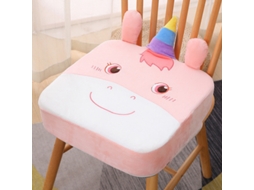 Assento Elevatório Almofada Para Bebê Eifson Veludo Cristal Antiderrapante 10cm - Unicórnio