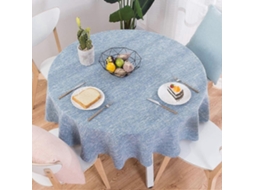 Toalha De Mesa De Algodão E Linho, Toalha De Mesa Redonda Idílica Em Estilo Nórdico Para O Restaurante Da Sua Casa