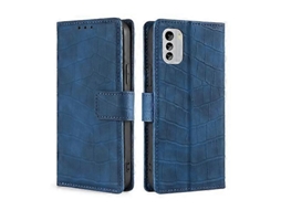 Capa De Couro Com Fecho Magnético E Sensação De Pele De Crocodilo Para Nokia G60 5g