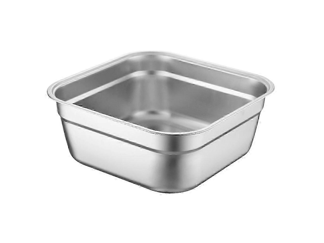 Pia De Aço Inoxidável De 21 Cm Para Restaurante, Resistente, Prateada, 1 Unidade.