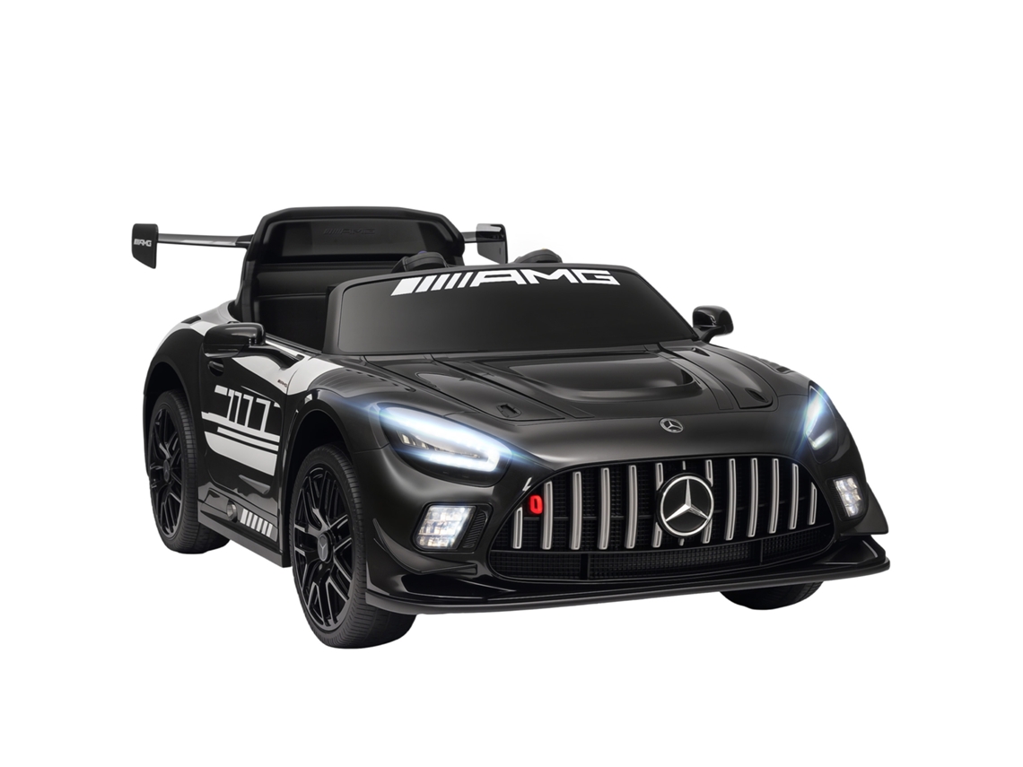 Carro Elétrico para Crianças Mercedes amg Gt3 Evo12v com Controlo Remoto 2,4g e Motor Duplo 115x66x44 Cm Preto PROFESIA BOYANG