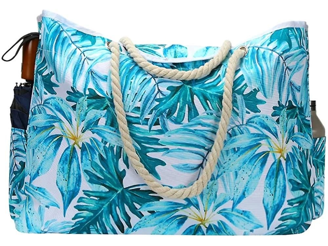 Bolsa de Praia AQUAFORGE Grande, Impermeável, Leve, 53 Cm, Feminina Extragrande para Viagens e Natação