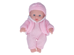 Primerox boneca Reborn Simulada Bebe 8 Polegadas com Chapéu e Chupeta Vinil Lifelike