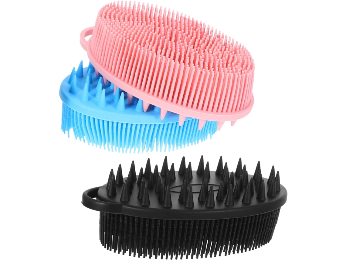 Conjunto De 3 Escovas Esfoliantes Dupla Face Homoyoyo Para Limpeza E Conforto