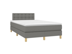 Box Spring Bed, Box Spring Beds Vidaxl Cinzeto Tecido (120 X 190 Cm)