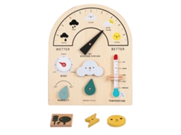 Walshlxq tablero de Aprendizaje do Clima de Madeira Brinquedos Educativos Precoce Presentes para Meninos e Meninas