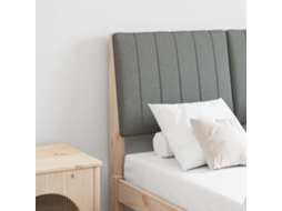 Vidaxl Cabeceira Estofada Cinza Escuro 120 Cm