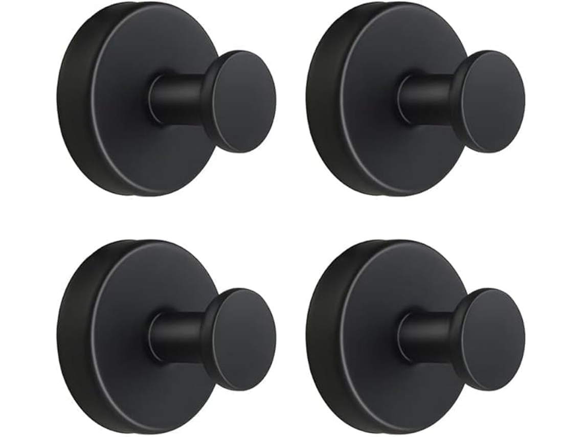 Conjunto de 4 Ganchos Ventosa para Chuveiro, Suporte para Toalhas, Banheiro, para Pendurar Toalhas BRILVIBERA