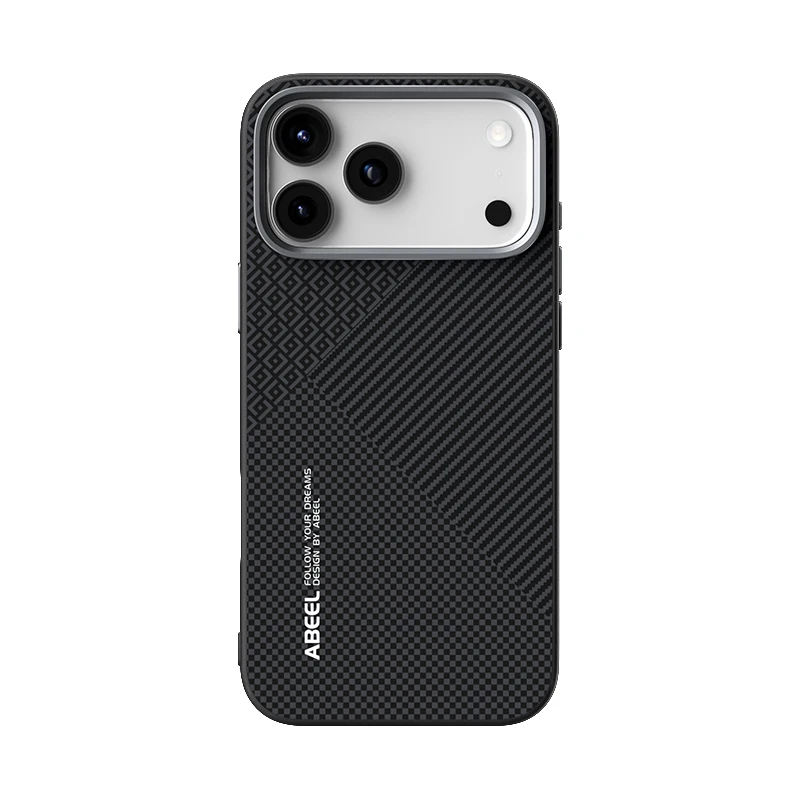 (iphone 16e) Capa Protetora Ultrafina De Fibra De Carbono De Nível Empresarial, Capa Invisível Para Carregamento Sem Fio Magnético.