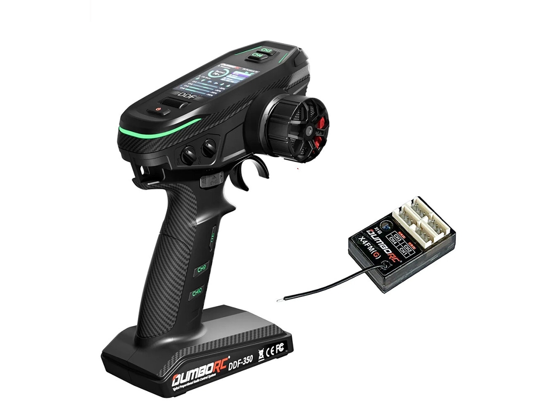 Dumborc Ddf 350 2.4ghz 10ch Lcd Hd Receptor P10f/p10fg/p4fm/p4fmg/p6dc/p6dcg Aviões Carros Barcos Tanques Rc Receptor P10f MDUG