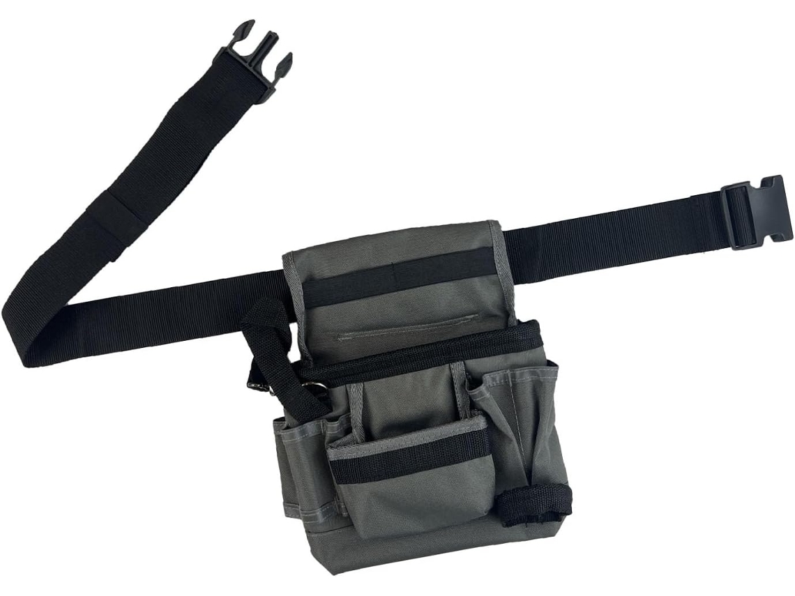 Bolsa profissional para armazenamento de ferramentas, estojo em tecido impermeável 600D, armazenamento confortável para ferramentas longas.