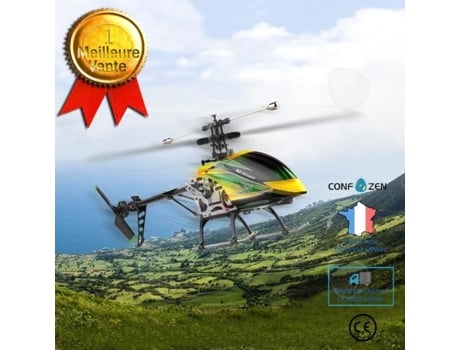 Confo Helicóptero De Controle Remoto De Hélice Única 2.4g Controle Remoto Sem Aileron Modelo De Aeronave De Brinquedo Drone De Quatro Vias