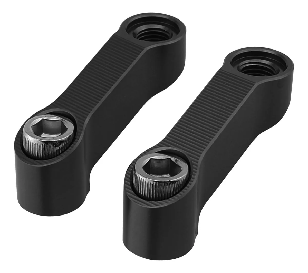 Extensores De Espelho Para Motocicleta, Substituição Compatível Com Pretovayotoy