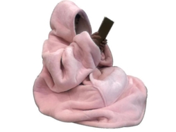 2026 manta Antifrio com Mangas Flannel Suave para Assistir Tv Exterior Cor Rosa
