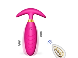 Vibrador de Controle Remoto Sem Fio de 10 Frequências para Adultos Vermelho YIZHOOD