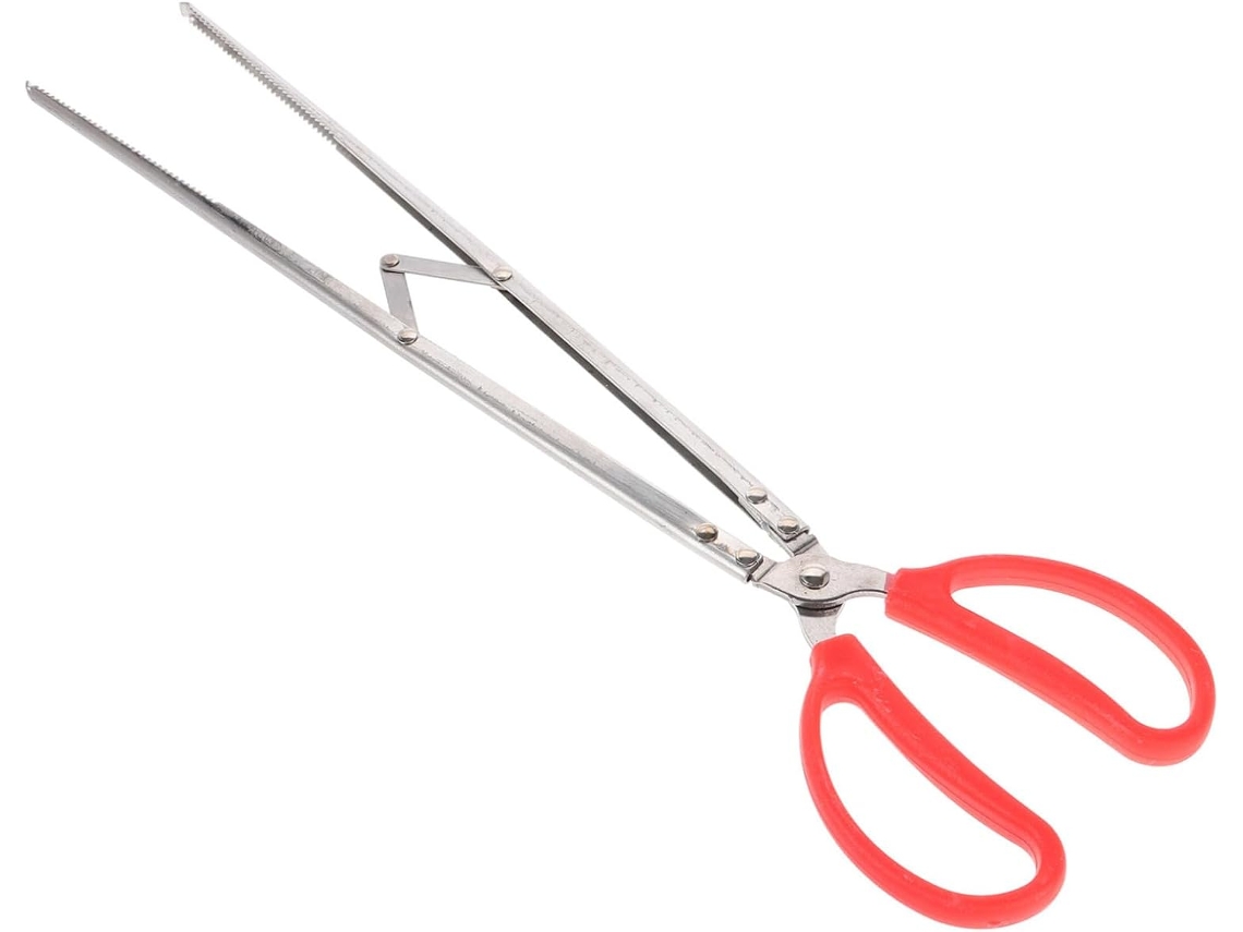 Pinça De Aço Inoxidável, Utensílio Multifuncional Para Churrasco, Ideal Para Levantar E Remover Resíduos, Resistente Ao