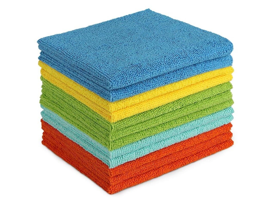 Panos De Limpeza Em Microfibra, 12 Unidades, 30 X 30 Cm, Alta Absorção, Macio, Para Carro E Uso Doméstico, Para Vidros E Janelas