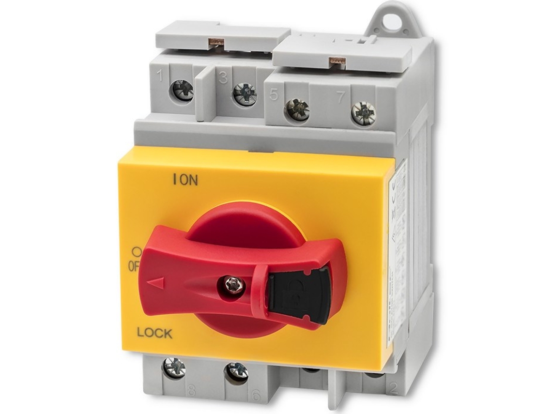 Isolador Dc Qoltec 52611 Com Função de Bloqueio | Interruptor Principal | 1200v | 32a | 8kv | 4p