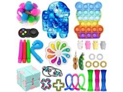 Omni - Conjunto de 30 Brinquedos Sensoriais de Bolhas para Descompressão, para Crianças e Adultos com Ansiedade e Autismo.