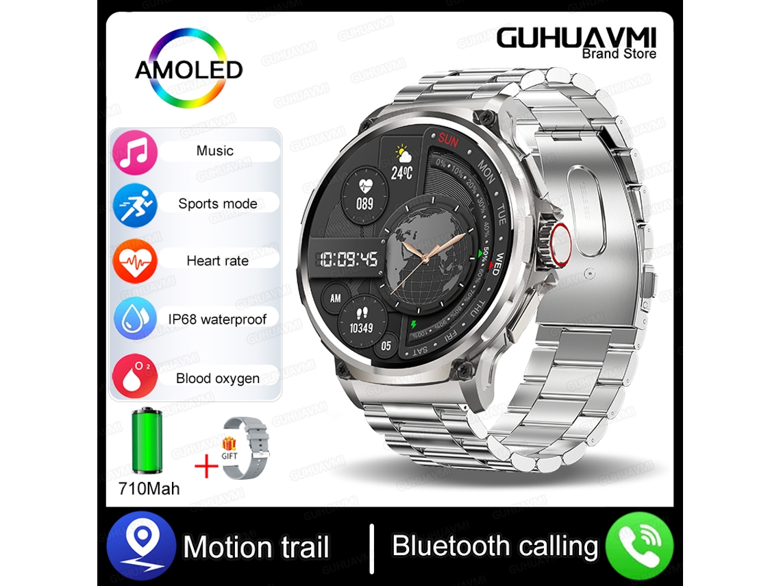 1,85 Polegadas Ultra High Hd Smart Watch Gps Rastreamento Bluetooth Smartwatch Mdug