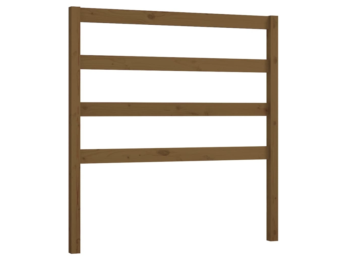 Bed Headboard, Bed Headboards Vidaxl Marrom Madeira De Pinho (106 X 100 Cm)