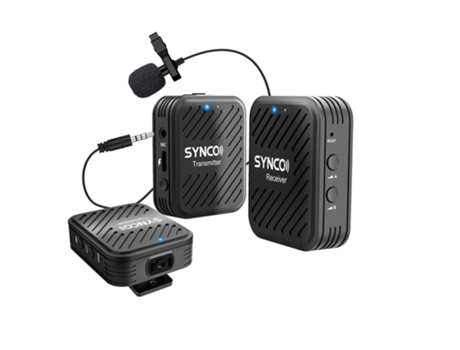 Microfone Sem Fios G1 Lapela 2 Emissores e 1 Receptor SYNCO