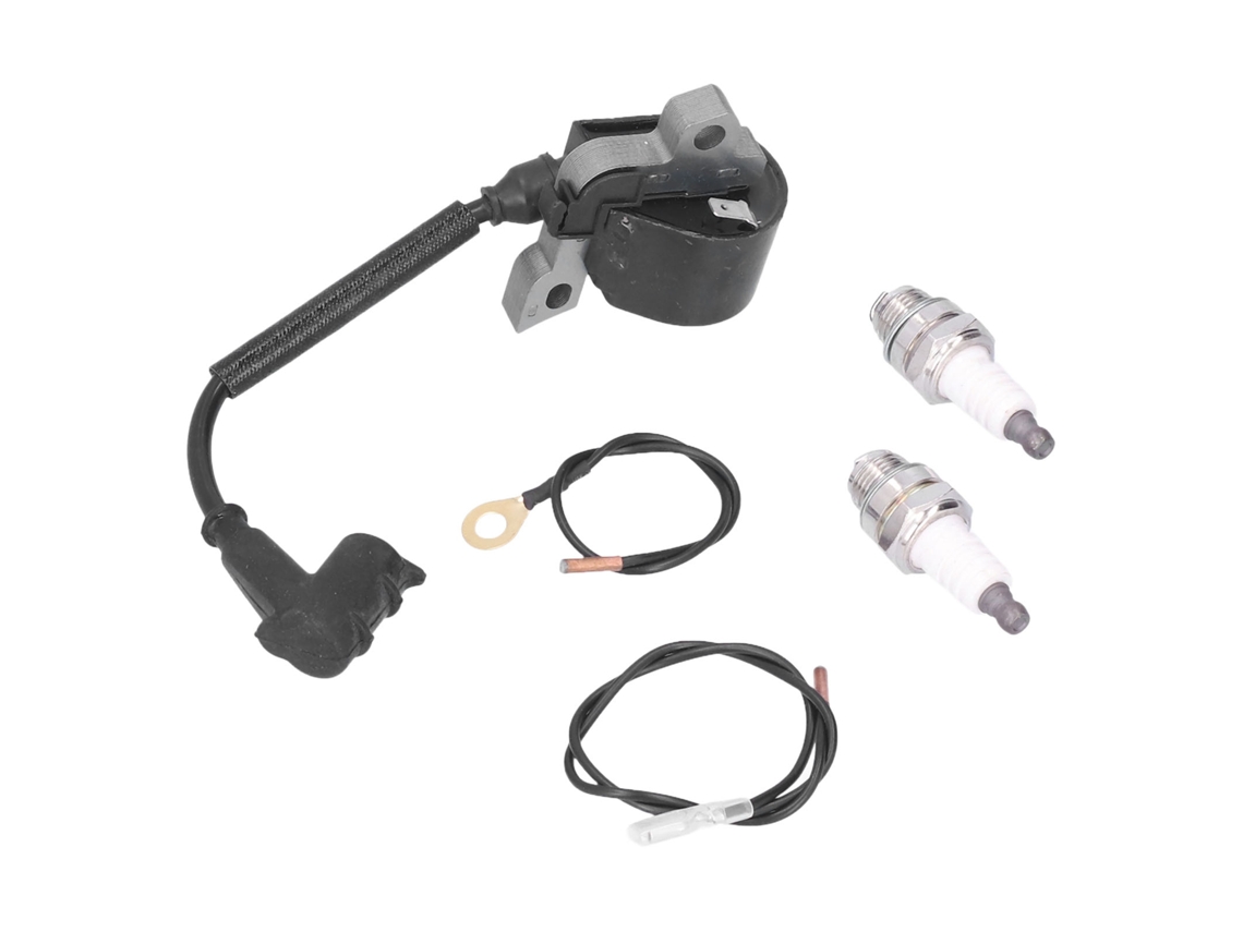 Bobina de ignição Primerox com cabo e vela 0004001300 para Stihl 024 026 028 Ms240 Ms260 Ms290