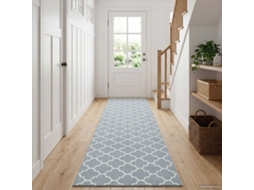 Vidaxl Passadeira Oriz 1150 Gsm Cinza E Branco